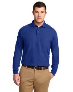 Port Authority® Tall Silk Touch" Long Sleeve Polo. TLK500LS
